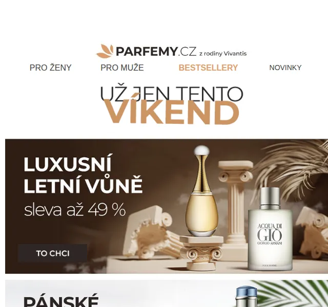 Parfemy.cz: Luxusní letní vůně až -49 % – srpen 2022 | Nuslet.cz
