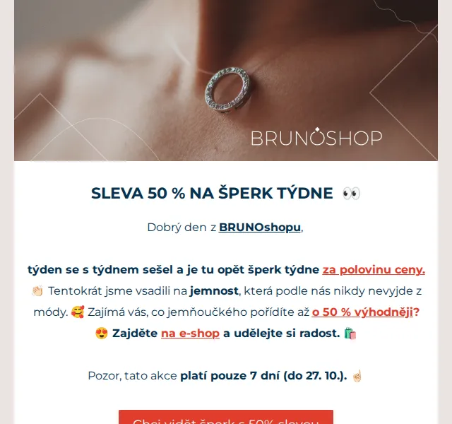 BRUNOshop: Jemný prsten s pískováním ROSE GOLD za 225 Kč – červen 2026 | Nuslet.cz