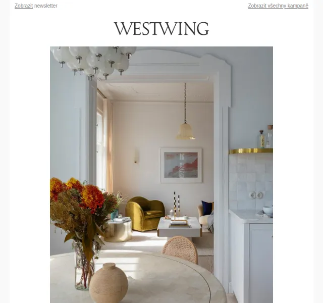 Westwing: Glam November – podzimní proměna interiéru – červen 2026 | Nuslet.cz