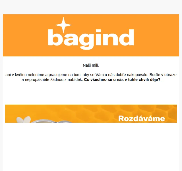 Bagind: prodloužené slevy a obnova Unikátů – červen 2026 | Nuslet.cz