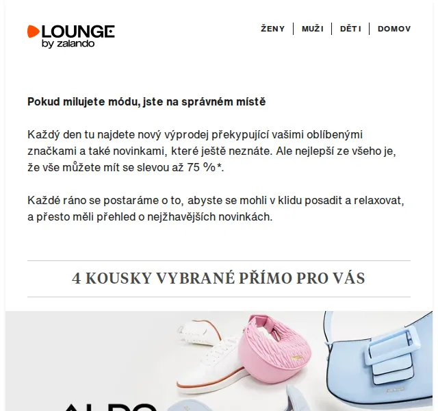Lounge by Zalando: ALDO, Emporio Armani & River Island se slevou až 80 % – červen 2026 | Nuslet.cz