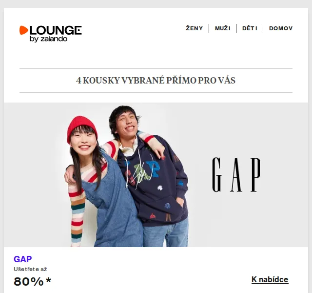 Lounge by Zalando: GAP, ECCO, WAL G – sleva až 80 % – červen 2026 | Nuslet.cz