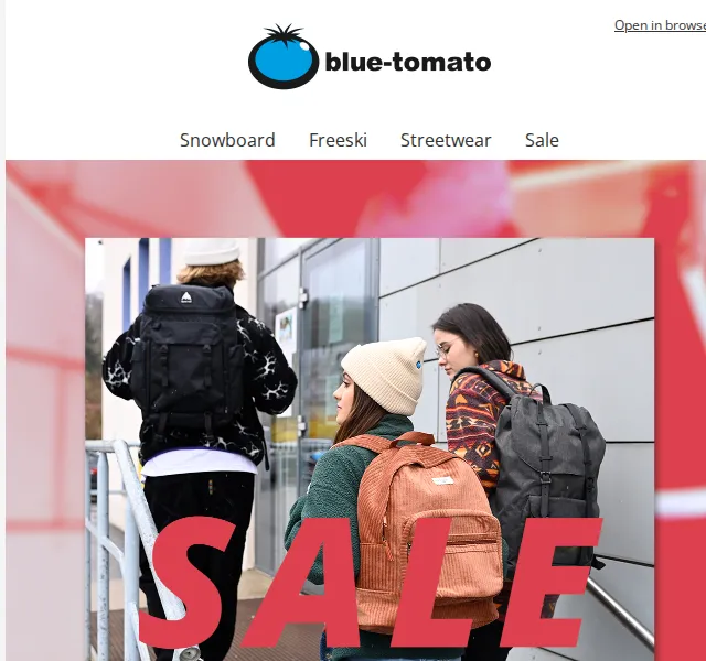 BLUE TOMATO: sleva až 50 % na doplňky, tašky a kšiltovky – červen 2026 | Nuslet.cz