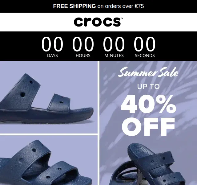 Crocs: letní výprodej až 40% – červen 2026 | Nuslet.cz