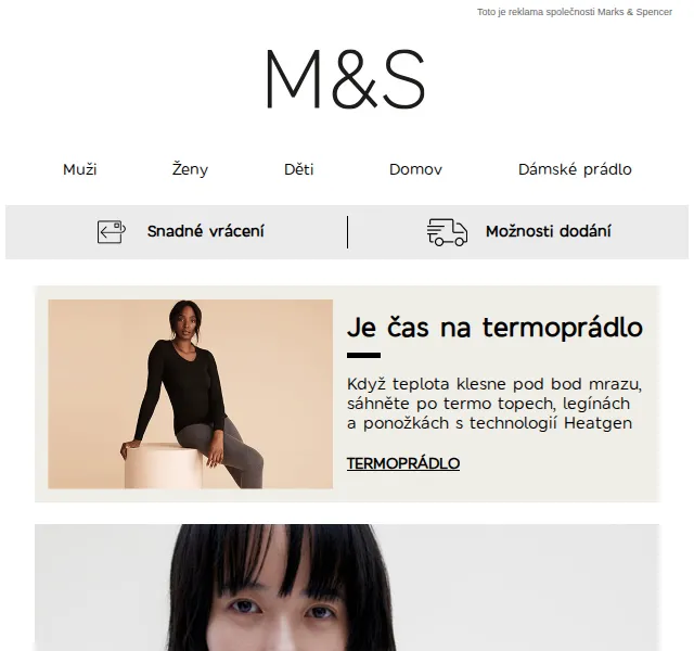 Marks and Spencer: Termoprádlo a základní kousky – červen 2026 | Nuslet.cz