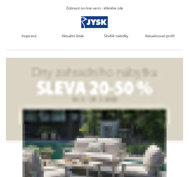 JYSK: Sleva až 50 % na zahradní nábytek – červen 2026 | Nuslet.cz