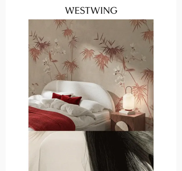 Westwing: Lunární nový rok – polštáře, taburety AYTM – duben 2026