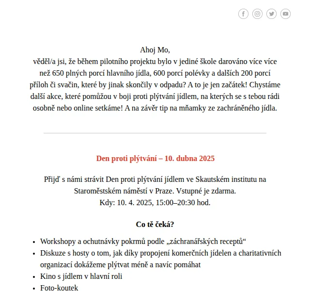 Zachraň jídlo: Den proti plýtvání a online workshop – duben 2025 | Nuslet.cz