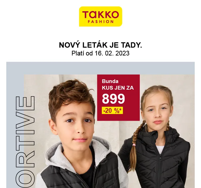 Takko Fashion: 20% sleva na prospektové zboží – June 2026 | Nuslet.cz