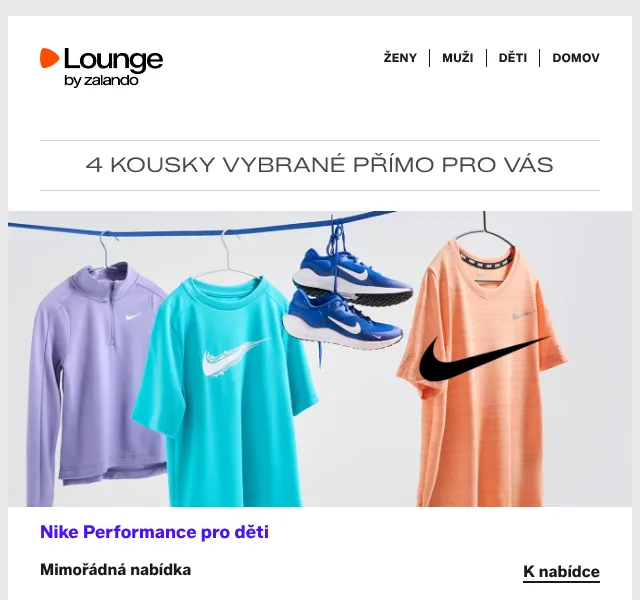 Lounge by Zalando: Nike, Mango, slevy až 75 % – červen 2026