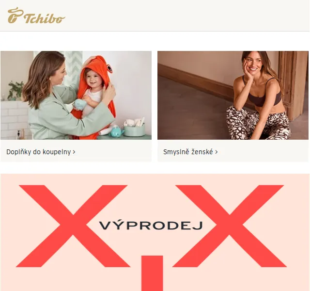 Tchibo: XXL výprodej až 80 % – duben 2026 | Nuslet.cz