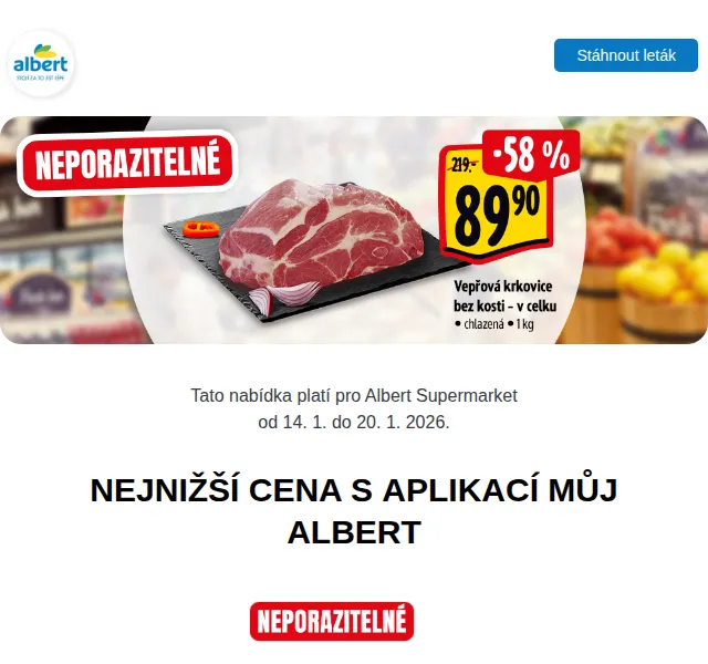 Albert: Magnesia za 14,90 Kč – červen 2026 | Nuslet.cz