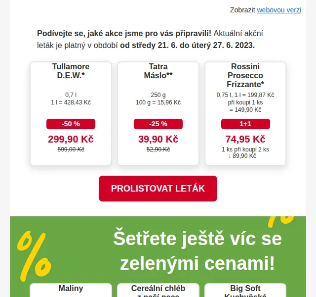 Billa: Slevy až 58 % v novém letáku – červen 2026 | Nuslet.cz