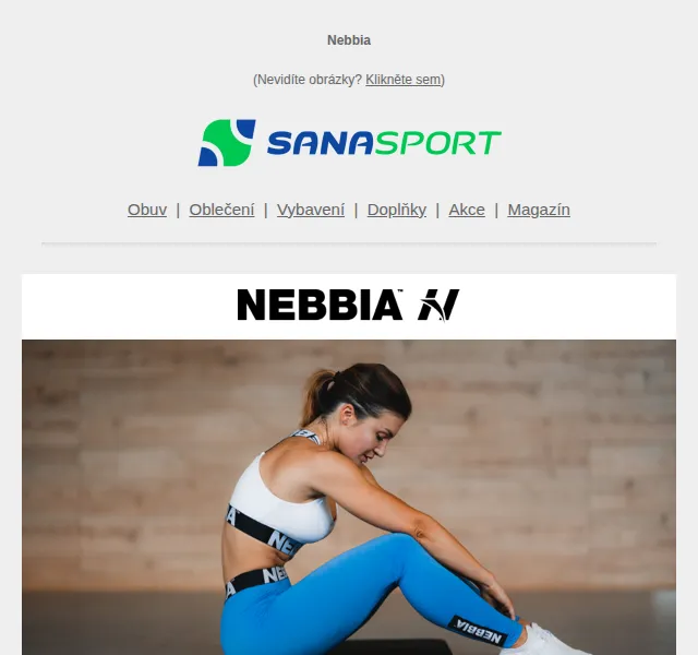 Sanasport: Až -40 % na Nebbia fitness oblečení – červen 2026 | Nuslet.cz