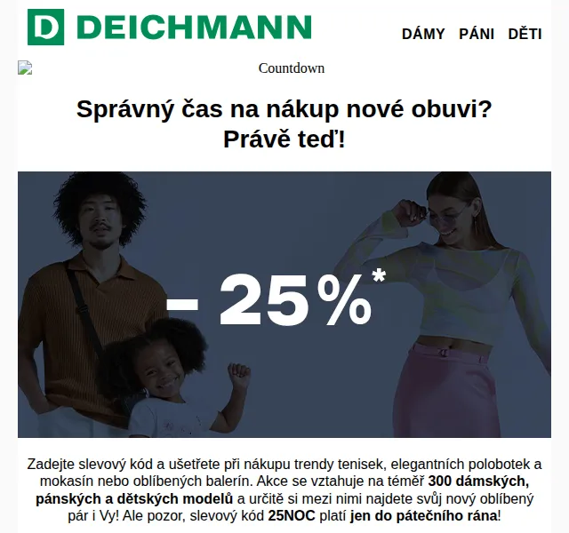 DEICHMANN: Sleva 25 % na tenisky a obuv – září 2023 | Nuslet.cz