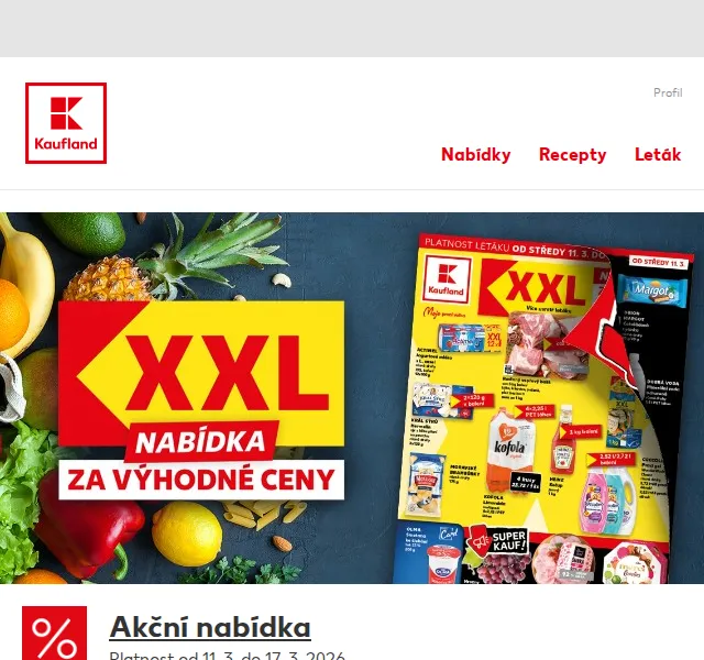 Kaufland: Sýr -47 %, Kečup -57 % – Duben 2026