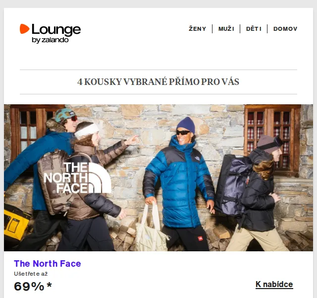 Lounge by Zalando: The North Face, Pepe Jeans, Apart – slevy až 75 % – červen 2026 | Nuslet.cz