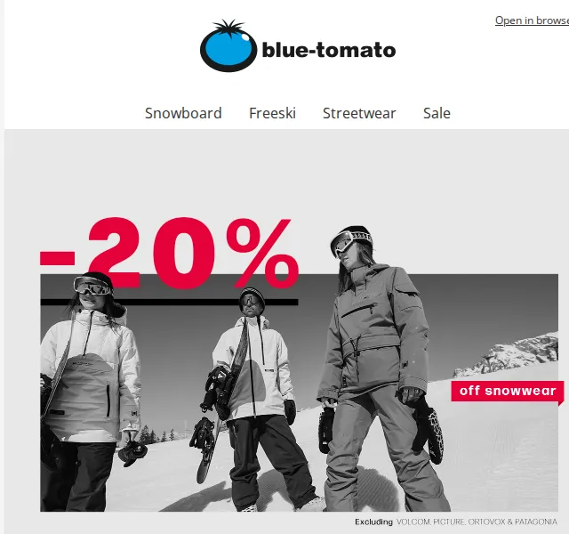 BLUE TOMATO: 20% sleva na snowwear – červen 2026 | Nuslet.cz