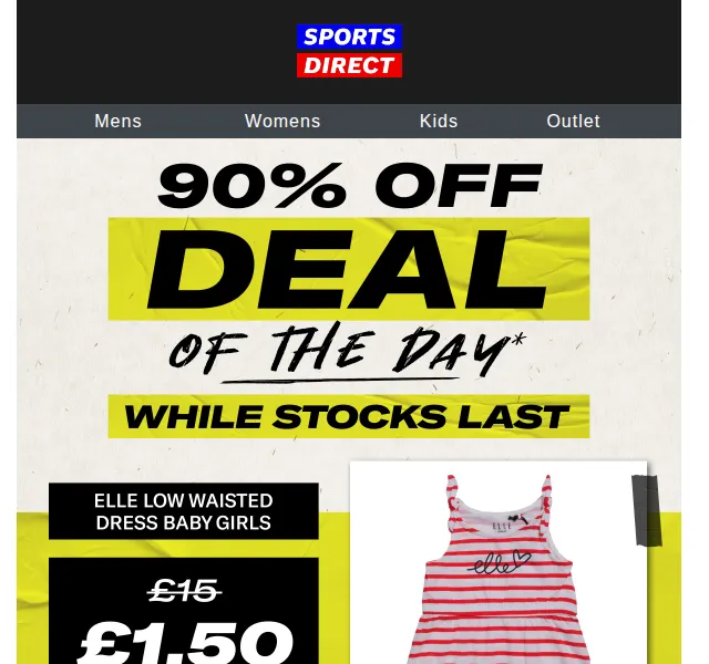Sportsdirect: Dětské šaty za 38 Kč – červen 2026 | Nuslet.cz