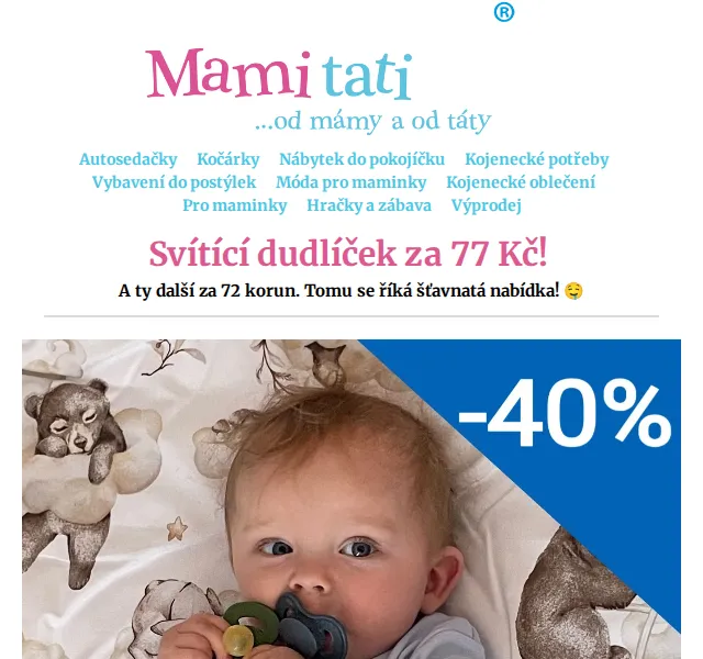 Mamitati.cz: Dudlíčky z Dánska se 40% slevou – červen 2026 | Nuslet.cz