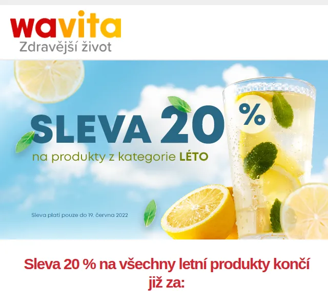 Wavita: Sleva 20 % na letní produkty – červen 2026 | Nuslet.cz