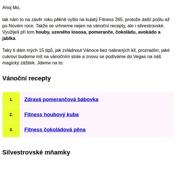 BAJOLA ✌ Fit bez diet: Vánoční a silvestrovské recepty – červen 2026 | Nuslet.cz
