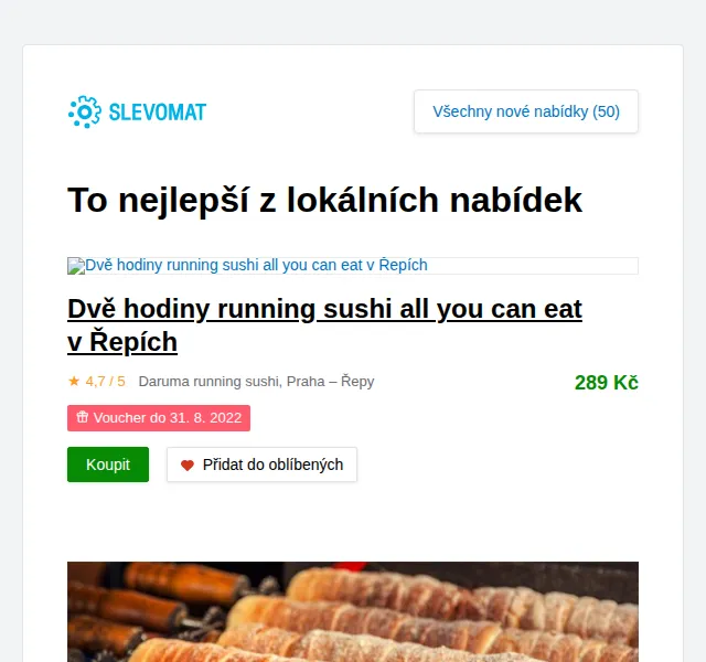 Slevomat: Trdelník na Václaváku od 49 Kč – červen 2026 | Nuslet.cz