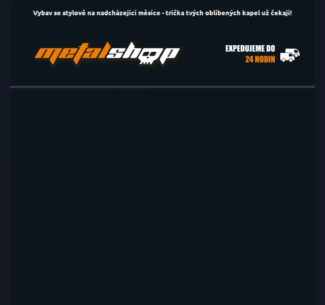 METALSHOP: Nejprodávanější metalová trička – červen 2026 | Nuslet.cz