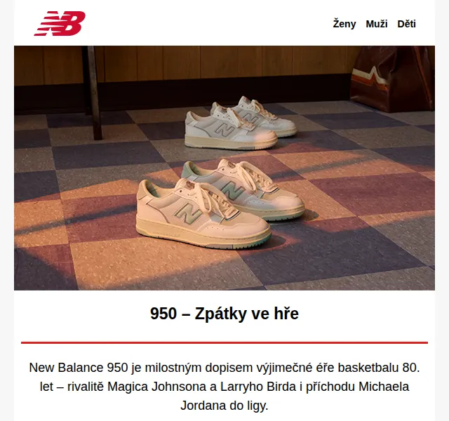 New Balance 950 – Cooper Flagg kolekce – srpen 2026 | Nuslet.cz