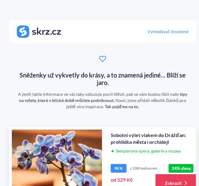 Skrz: výlety a pobyty s až 24% slevou – červen 2026 | Nuslet.cz