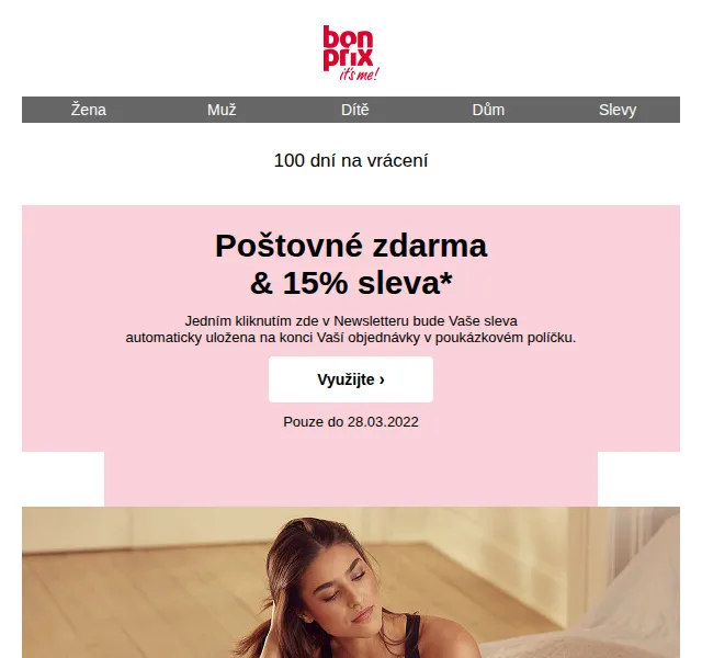 bonprix: 15% sleva a poštovné zdarma – březen 2022 | Nuslet.cz