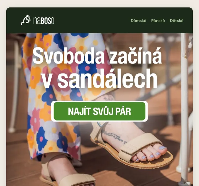 naBOSo: Barefoot sandály se slevou až 70 % – červen 2026