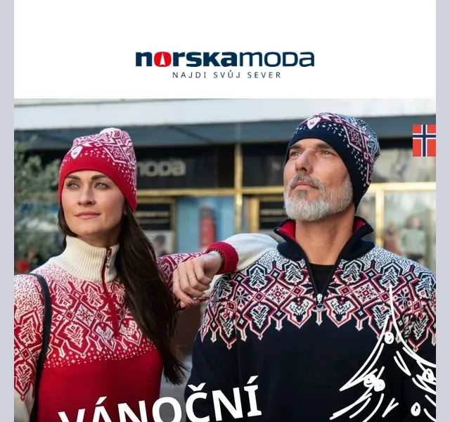 Norskamoda.cz: Vánoční dárky z Norska – Merino svetry od 7 499 Kč – červenec 2026 | Nuslet.cz
