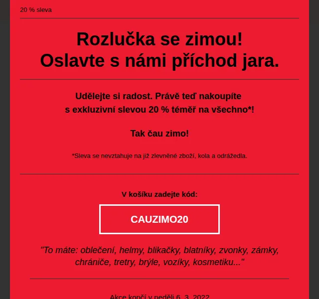 czbikero: 20% sleva téměř na všechno – březen 2022 | Nuslet.cz