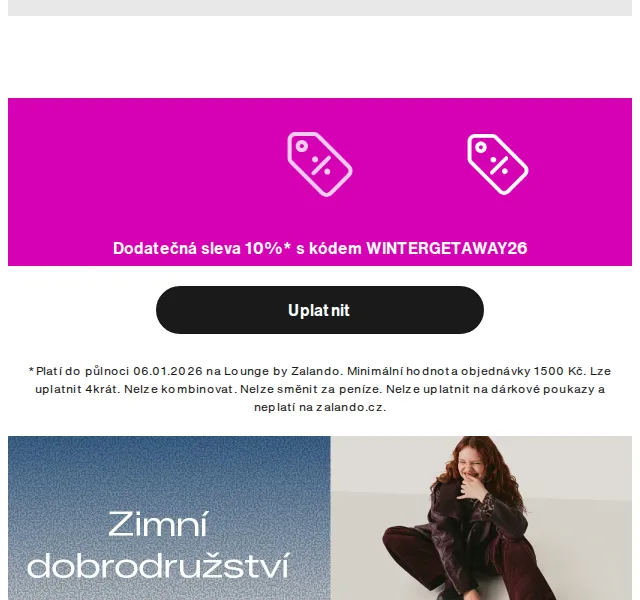 Lounge by Zalando: až 75 % sleva – North Face, UGG, Timberland – duben 2026