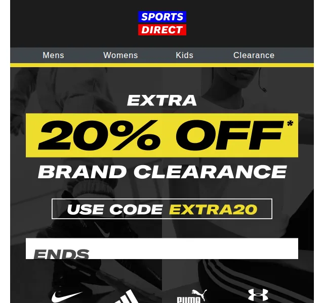 Sportsdirect: Extra 20% na výprodej – červen 2026 | Nuslet.cz