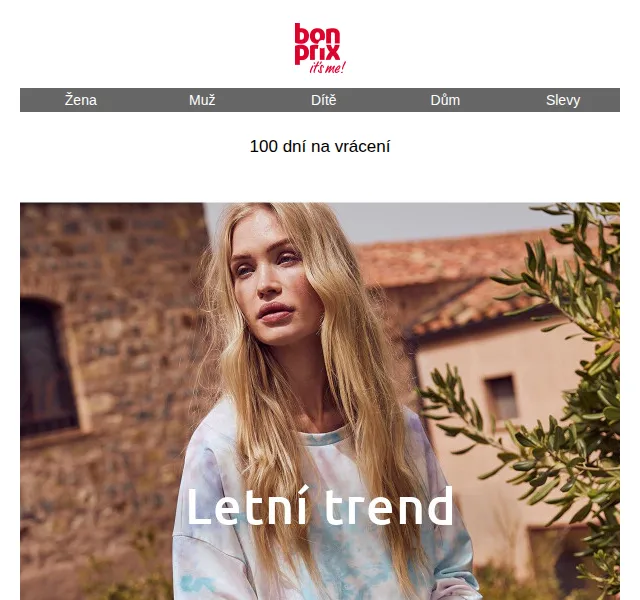 bonprix: Dip-Dye šaty a batika v pastelových barvách – červen 2026 | Nuslet.cz