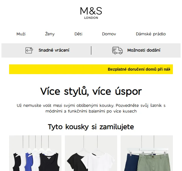 Marks and Spencer: Balení po více kusech – červen 2026 | Nuslet.cz