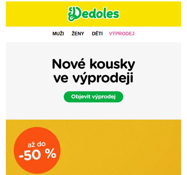 Dedoles.cz: 40 nových zlevněných produktů až 50 % – červen 2026 | Nuslet.cz