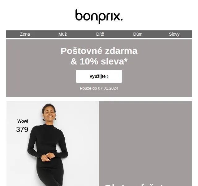 bonprix: 10% sleva + poštovné zdarma – červen 2026 | Nuslet.cz
