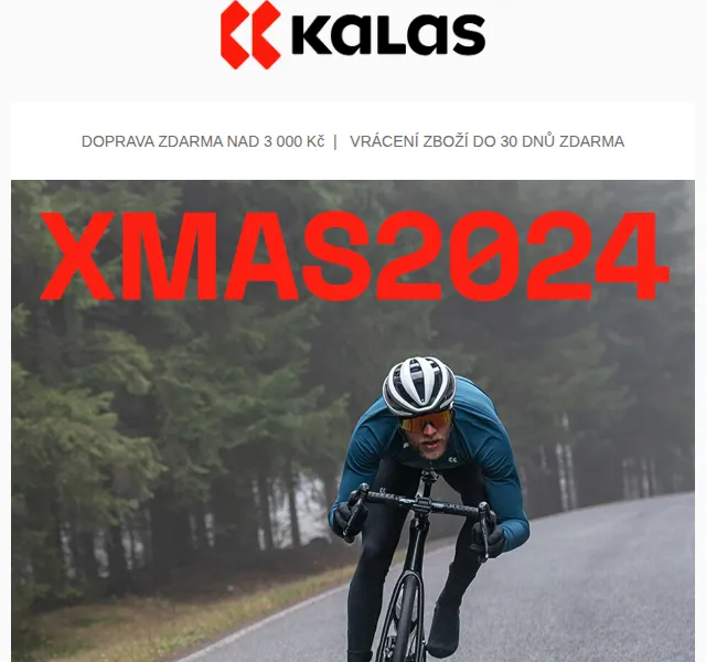 KALAS Sportswear: Sleva 500 Kč na vánoční dárky – červenec 2026 | Nuslet.cz