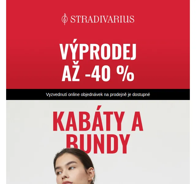Stradivarius: Kabáty a bundy se slevou až 40 % – červenec 2026 | Nuslet.cz