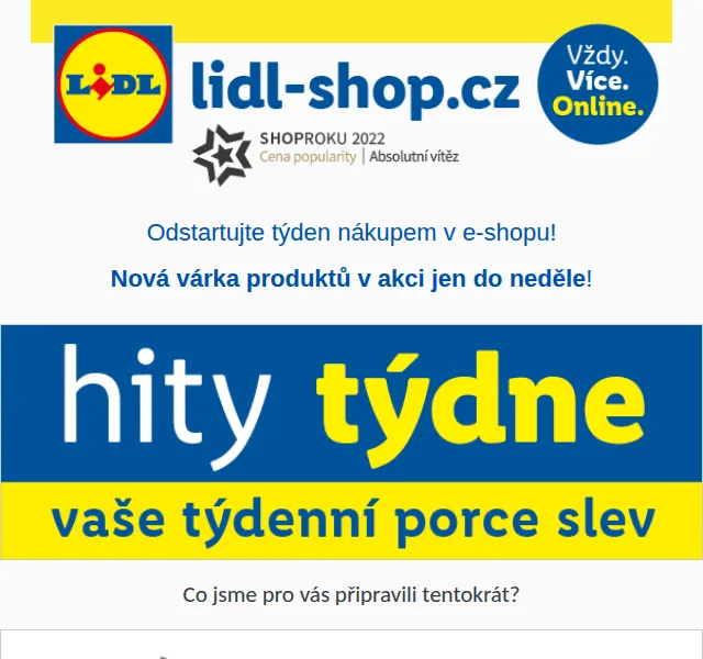 Lidl: Pondělní Hity týdne se slevou až 41 % – červen 2026 | Nuslet.cz