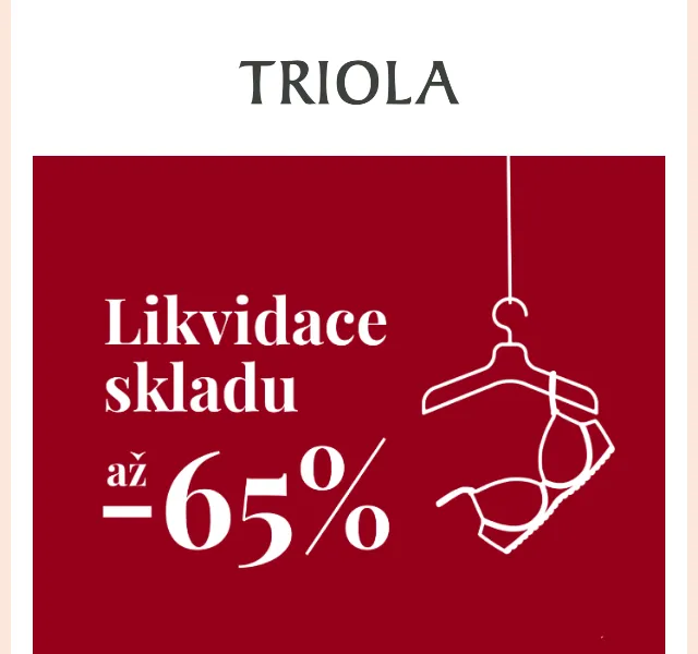 Triola.cz: Likvidace skladu se slevami až 65 % – červen 2026 | Nuslet.cz