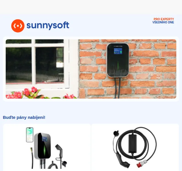 Sunnysoft.cz: Nabíjecí stanice BESEN a AUXUS – červen 2026 | Nuslet.cz