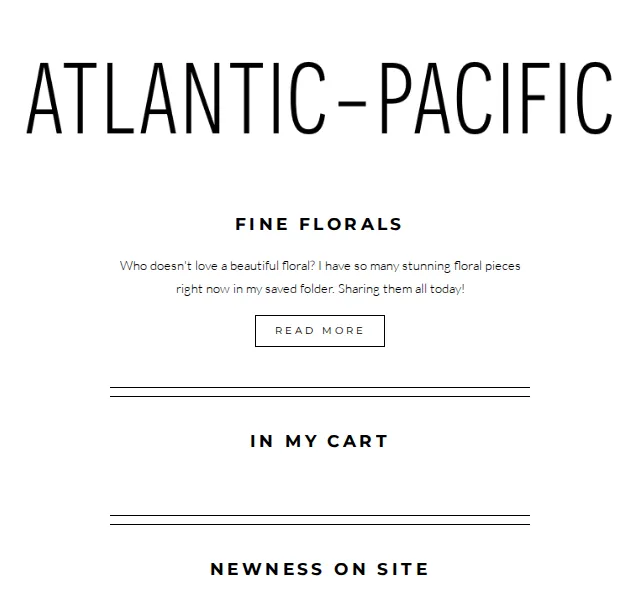 ATLANTIC-PACIFIC: Floral trendy + nová kolekce NYC – červen 2026 | Nuslet.cz