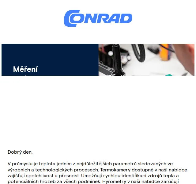 Conrad Electronic: Měření teploty se slevami až 13 % – červen 2026 | Nuslet.cz