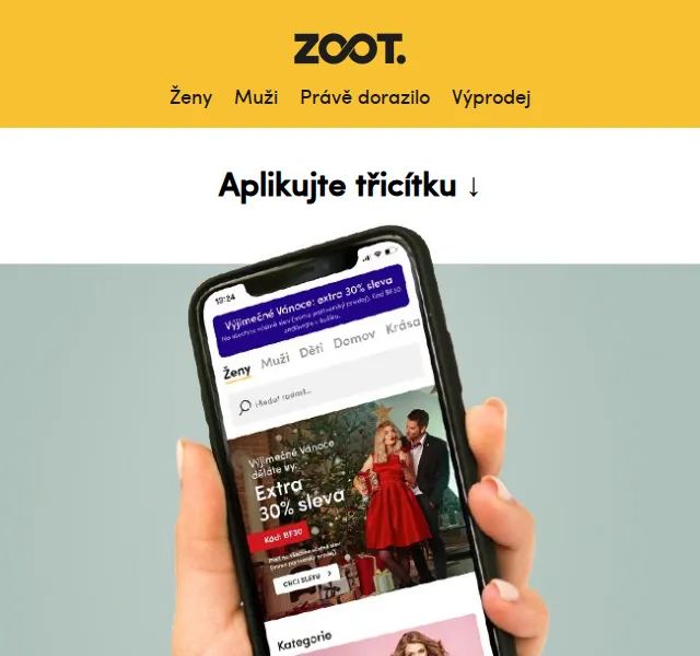 ZOOT: Extra 30% sleva v aplikaci – červen 2026 | Nuslet.cz