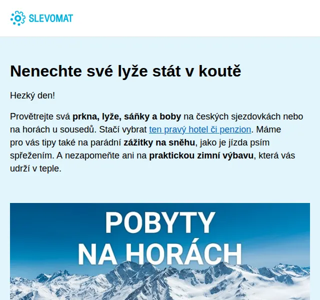 Slevomat: Zimní pobyty v horách s wellness – červen 2026 | Nuslet.cz