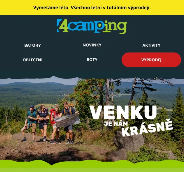 4camping.cz: Léto v letním výprodeji – září 2026